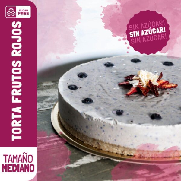 TORTA FRUTOS ROJOS MEDIANA SIN AZUCAR