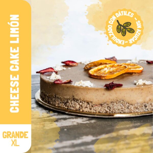 TORTA CHEESE CAKE LIMÓN GRANDE DATILES