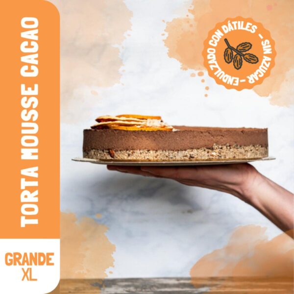 TORTA MOUSSE CACAO GRANDE DATILES