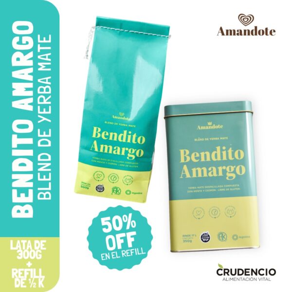 PROMO 1 LATA + 1 BOLSA (REFILL) BENDITO AMARGO