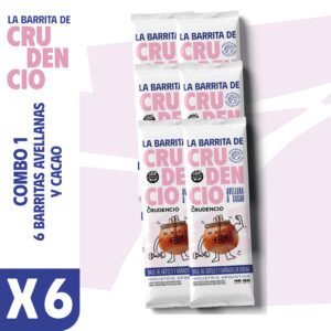 Combo 1 - 6 Barritas Avellanas y cacao