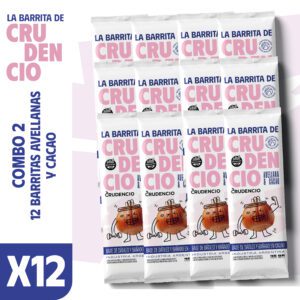 Combo 2 - 12 Barritas Avellanas y cacao