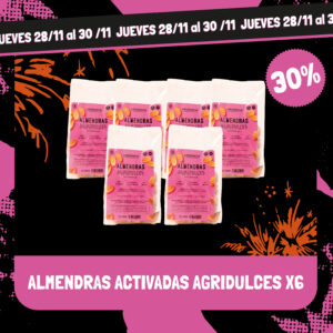 Almendras Activadas Agridulces X6