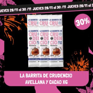 La Barrita de Crudencio Avellana y cacao X6