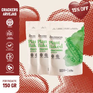 PLANT BAKED CRACKER ARVEJA X3