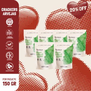 PLANT BAKED CRACKER ARVEJA X6
