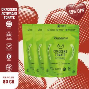 CRACKER ACTIVADA TOMATE X3